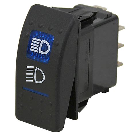 12 volt illuminated rocker switch